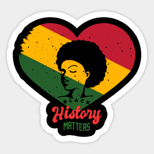 Black History Month Black History Matters Sticker